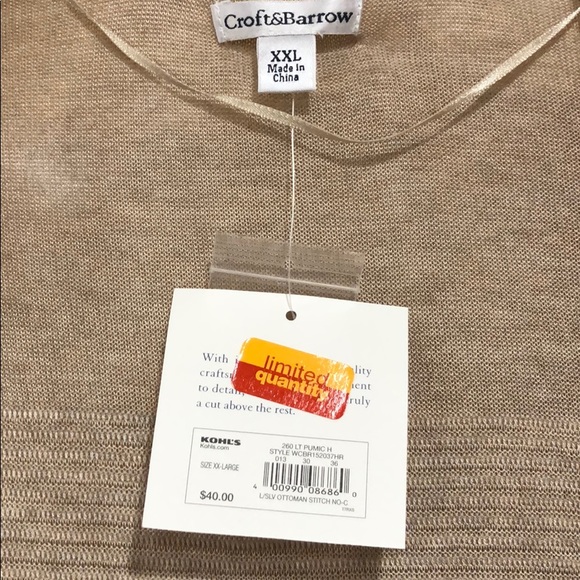 Women’s XXL Croft & Barrow Long-Sleeved Cardigan - Picture 4 of 5